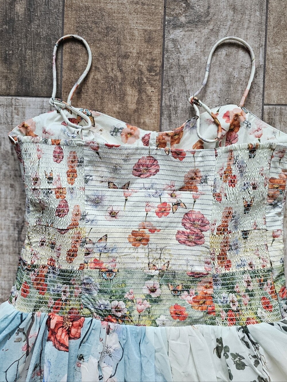NWT Anthropologie Muse Basque Waist Midi Dress Sz Medium Cottagecore Fairy - Picture 7 of 8